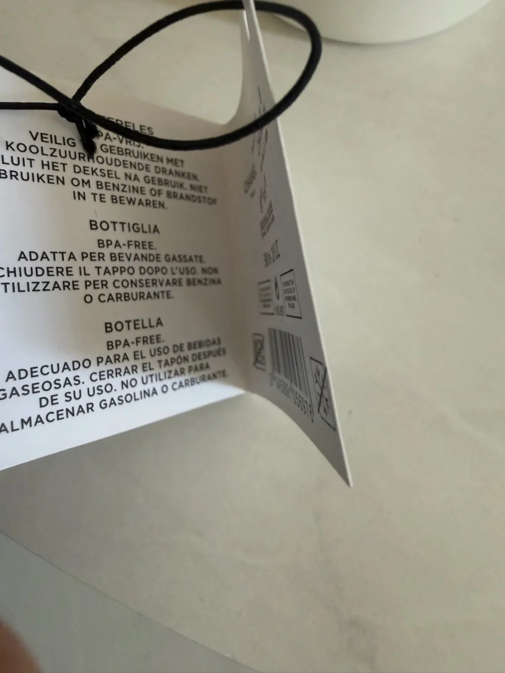 CHANEL White Bottle Label with Black Logo Text - Picture 5 of 5